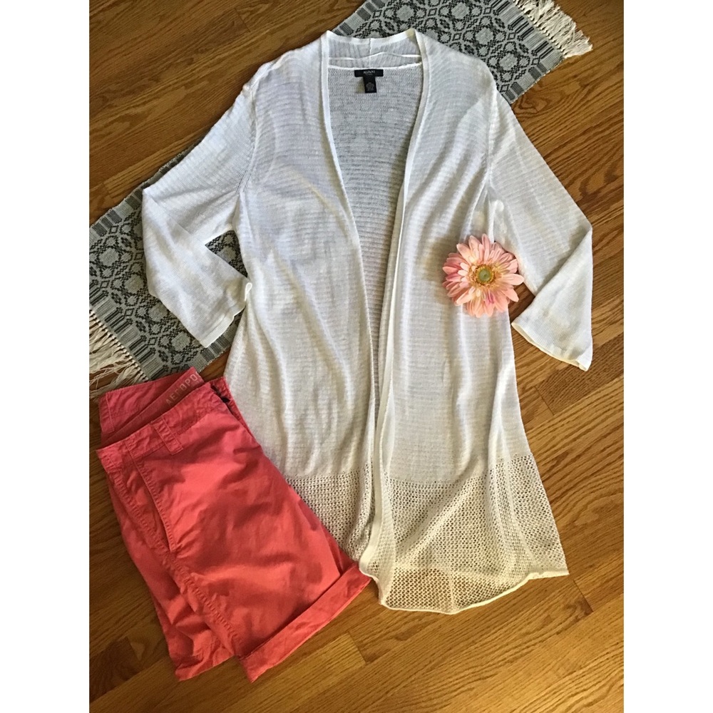 White Summer Long Cardigan/Duster